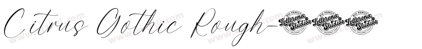 Citrus Gothic Rough字体转换